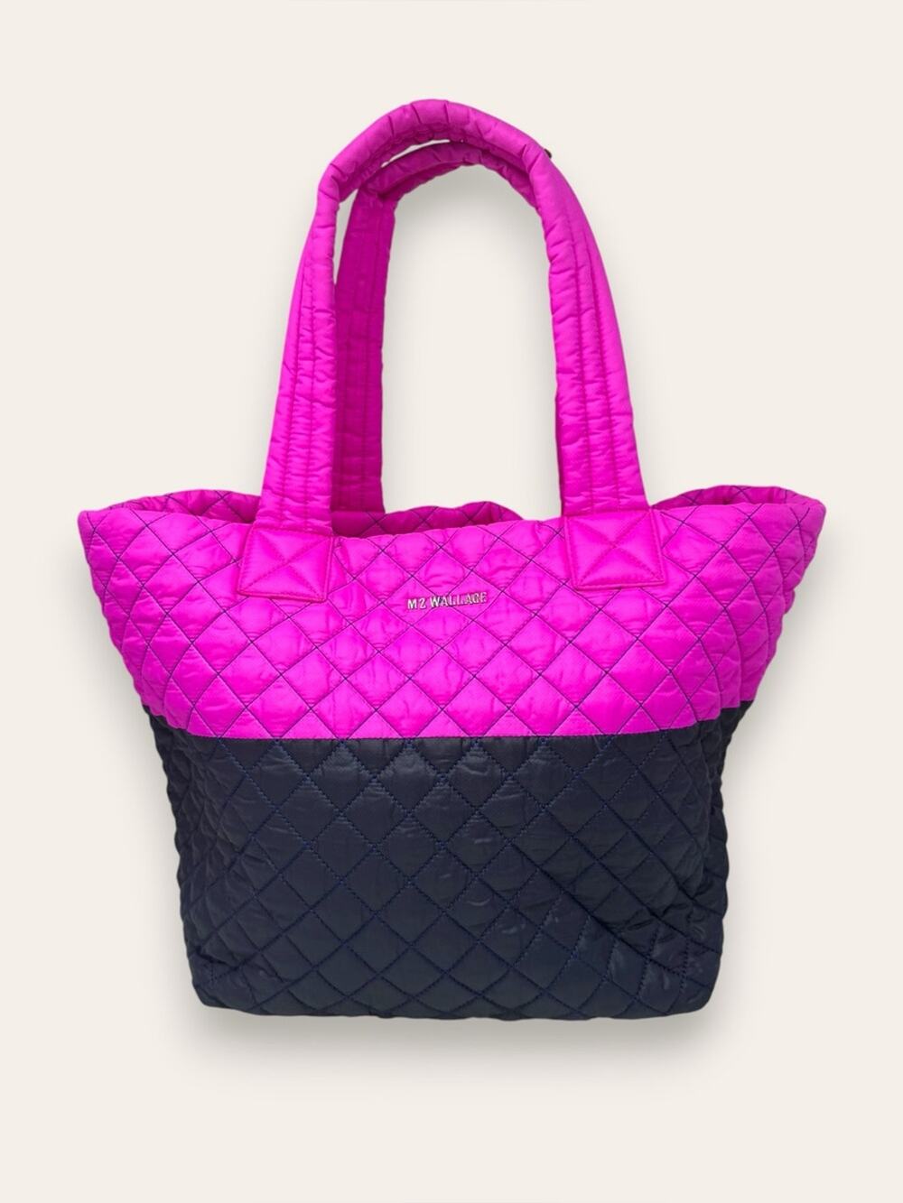 MZ Wallace Medium Metro Quilted Punch Dawn Shoulder Tote Bag